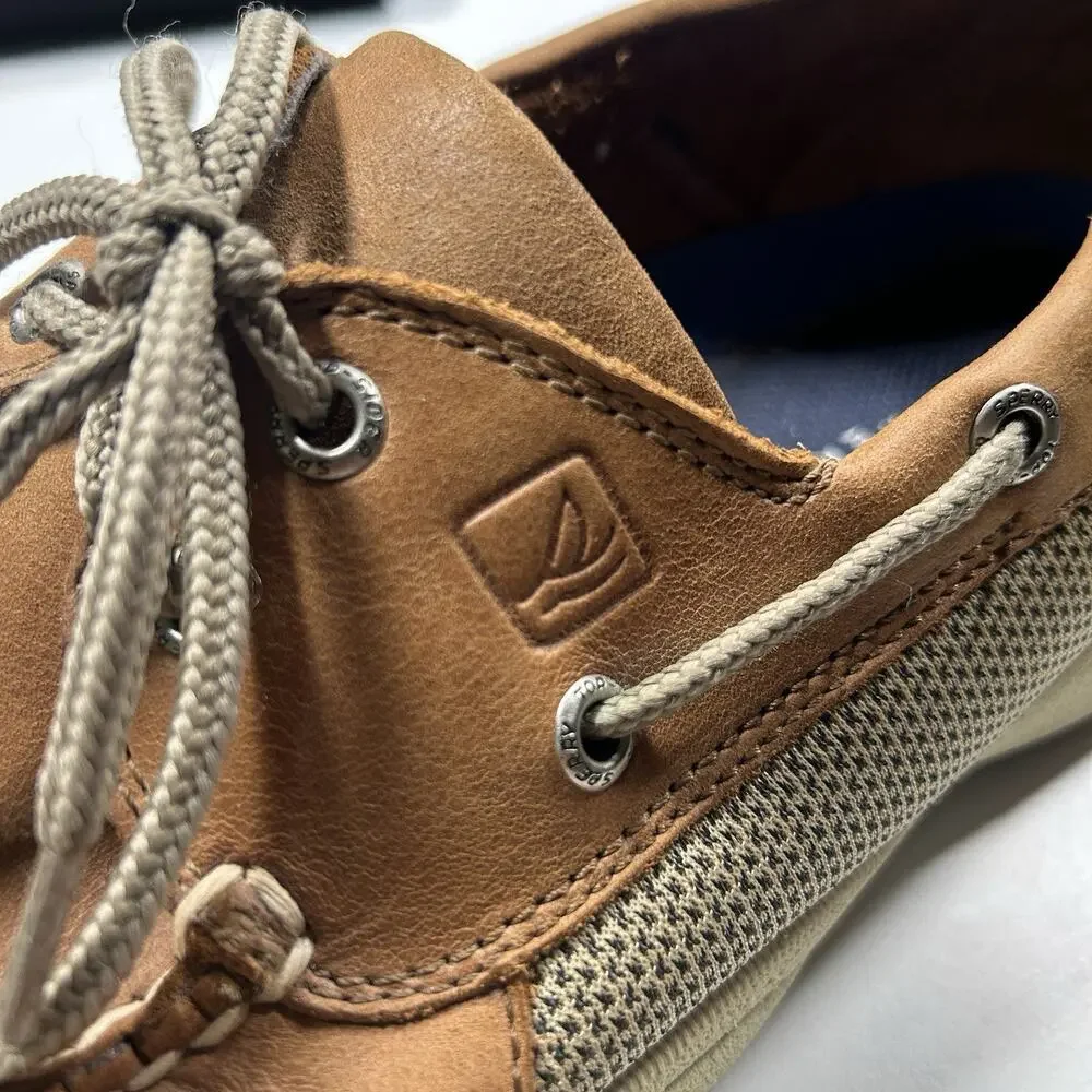 Sperry Top Sider Boat Shoes Men’s 11M Brown Leather Casual Dockside Lace - Picture 13 of 13